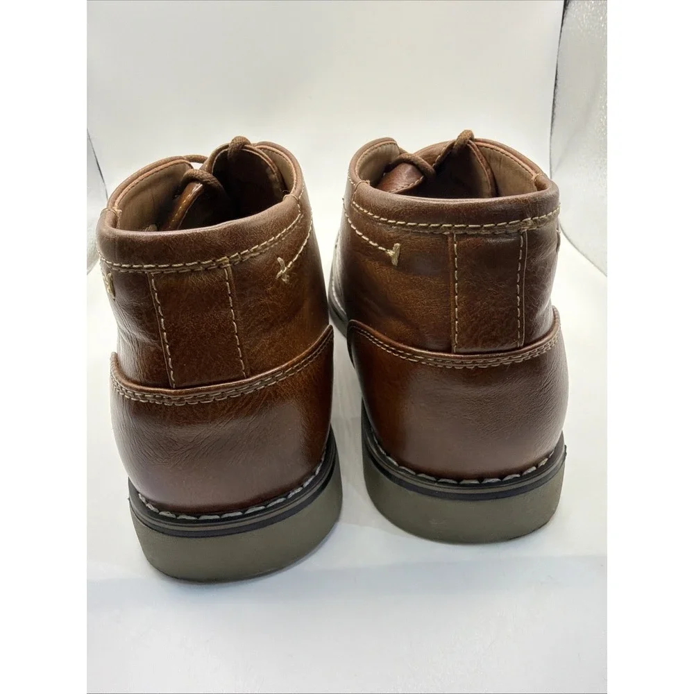Steve Madden Men's P-Symin Short Chukka Boots, Size 8.5, Cognac, New